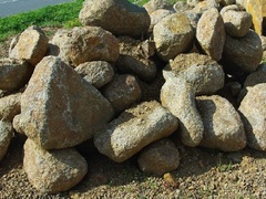 petit bloc rond granit